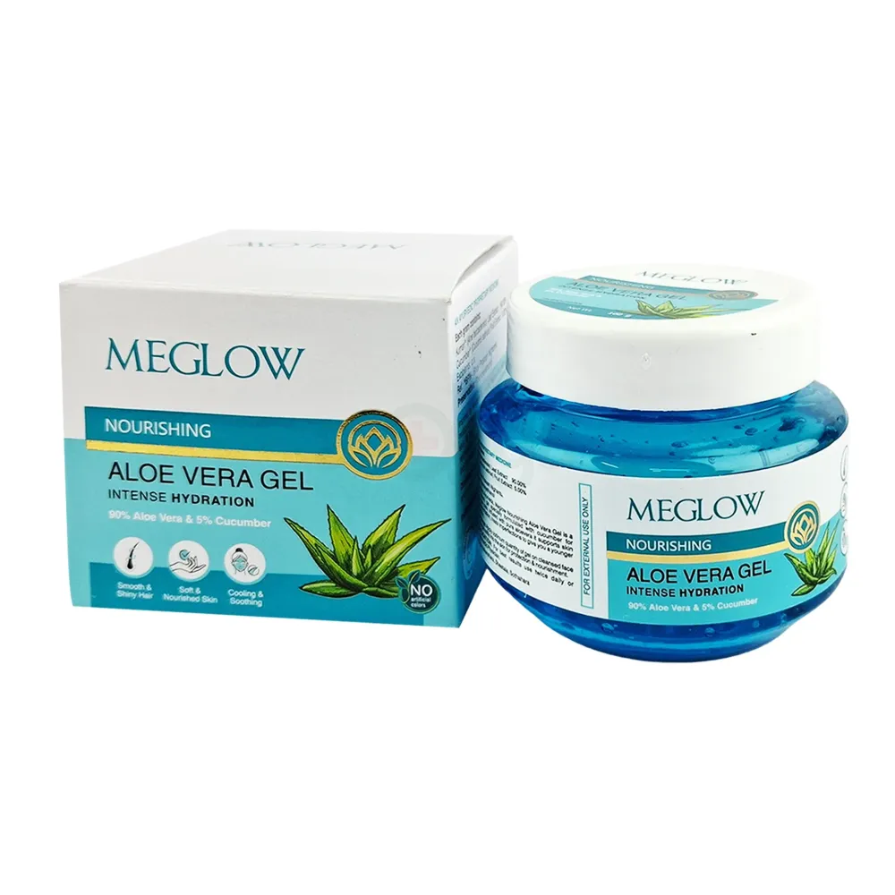 MEGLOW Nourishing  Aloe Vera Gel 100g – Aloe Vera & Cucumber for Intense Hydration