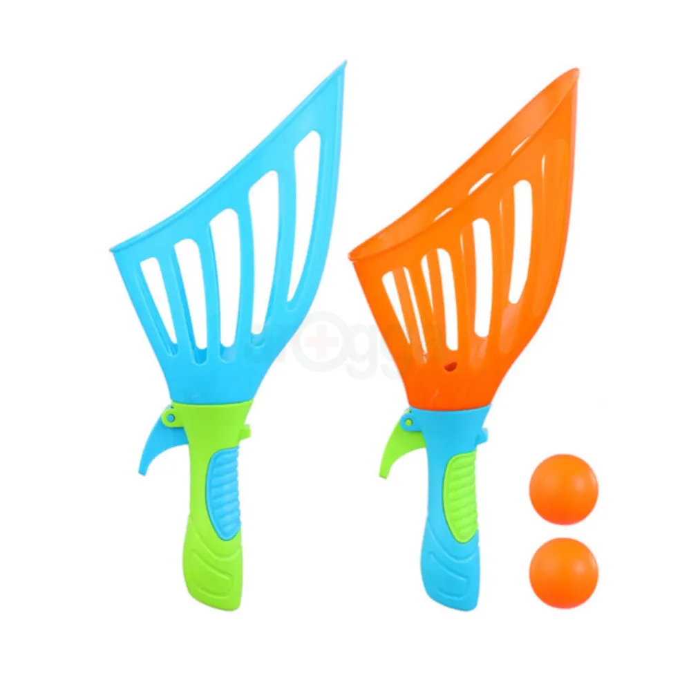 Click & Catch Twin Ball Launcher Set – 4 Balls Pop & Catch Fun for Indoor & Outdoor Play