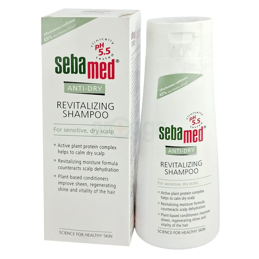 Sebamed Anti-Dry Revitalizing Shampoo for Sensitive, Dry Scalp – pH 5.5, 200ml