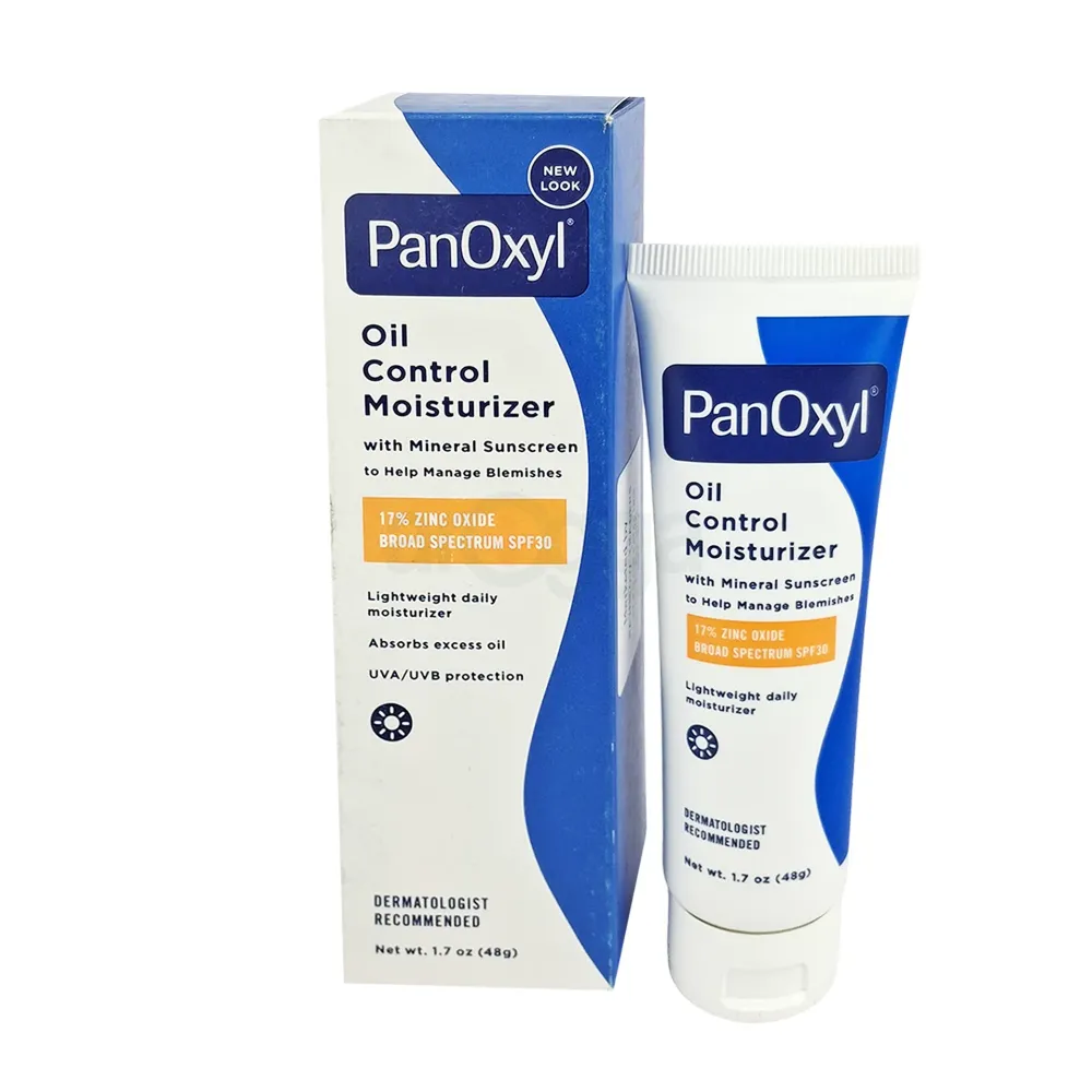 PanOxyl Oil Control Moisturizer with Mineral Sunscreen SPF 30 – 48g (Made in Canada)