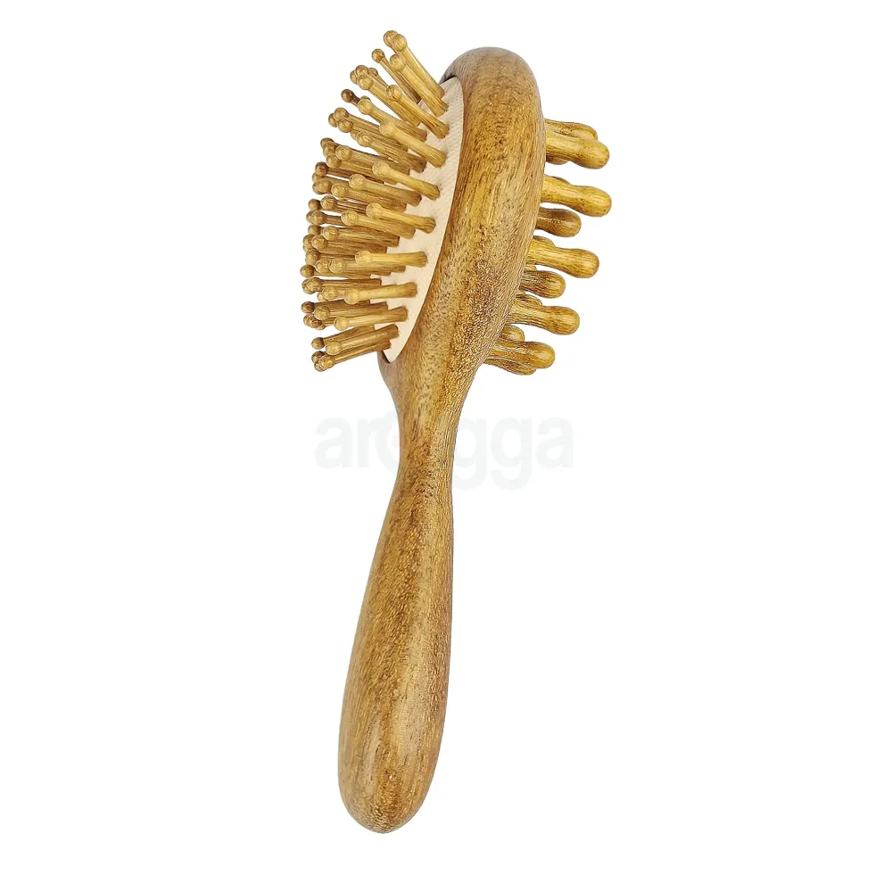 Premium Sandalwood Double-Sided Hair Comb – Scalp Massager & Detangling Comb