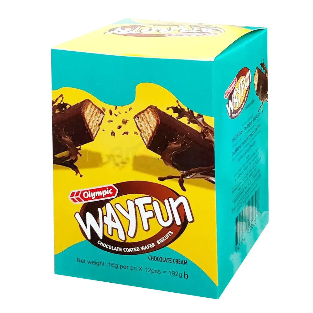 Olympic Wayfun Chocolate Coated Wafer Biscuits 16g