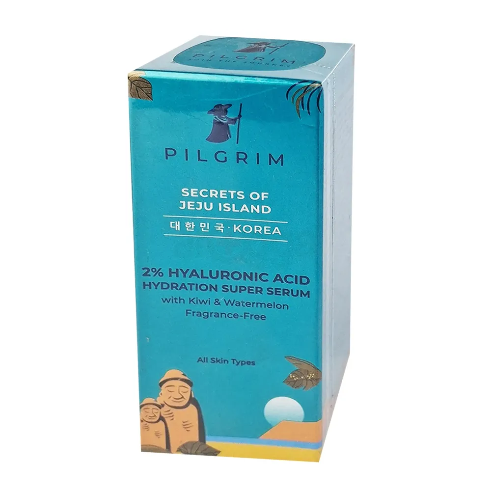 Pilgrim 2% Hyaluronic Acid Hydration Super Serum with Kiwi & Watermelon – Fragrance-Free, All Skin Types