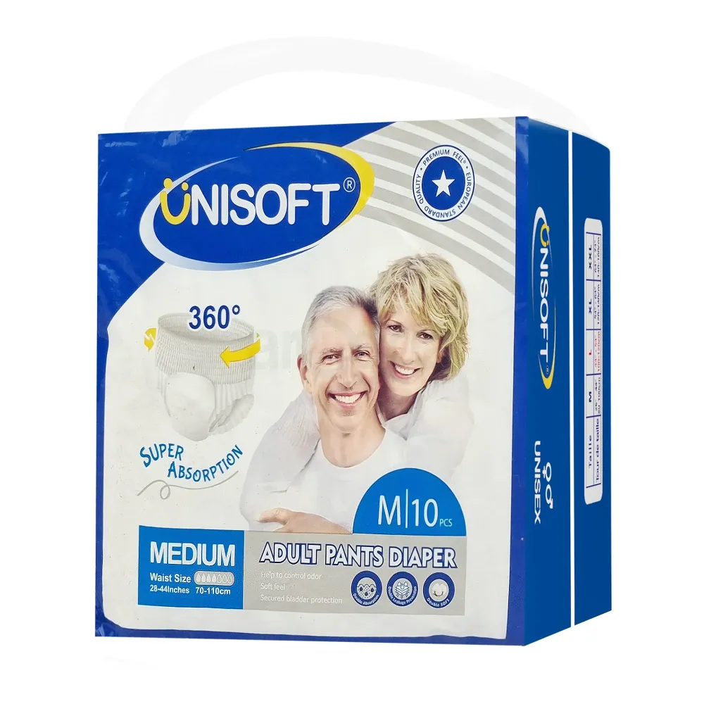Unisoft Adult Pant Dipper M 10pcs (28-44 Inches)
