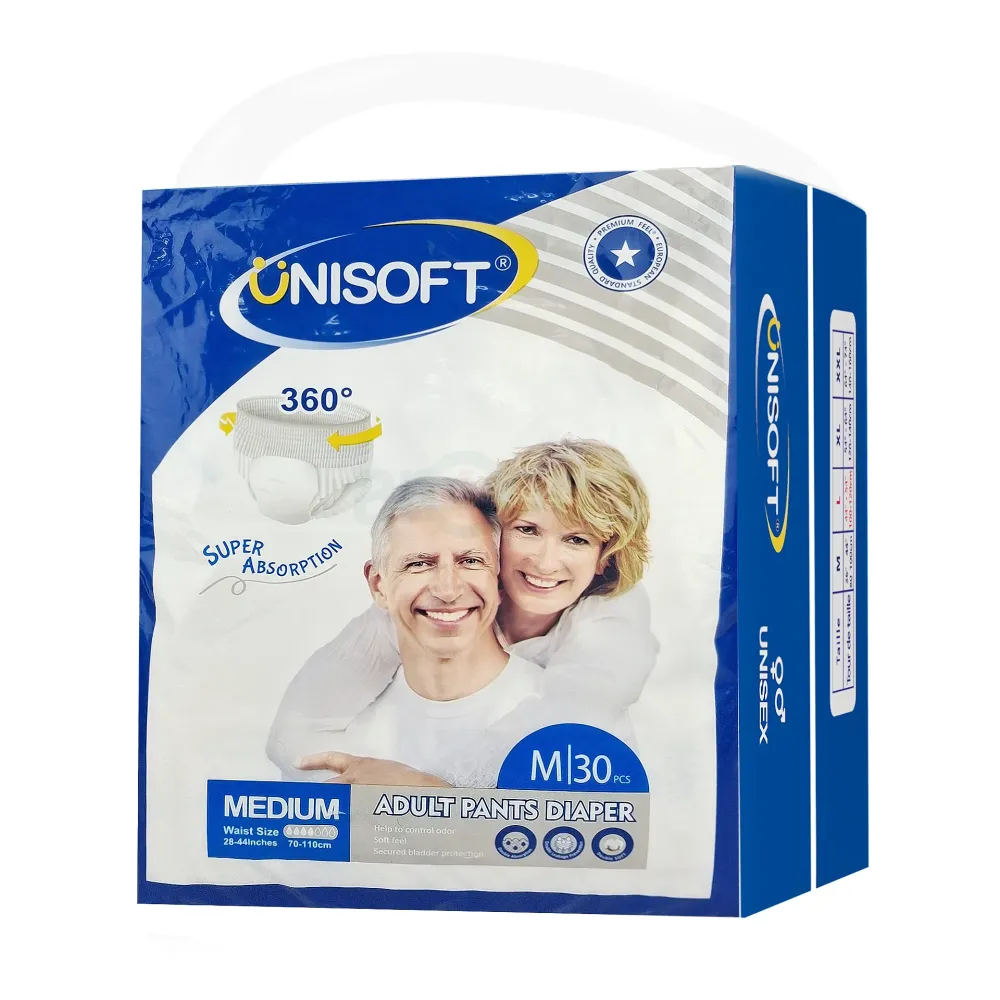 Unisoft Adult Pant Dipper M 30pcs (28-44 Inches)