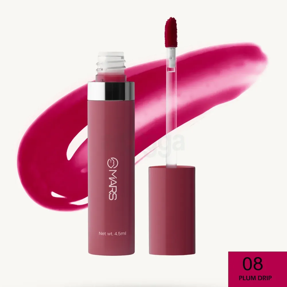MARS Drip Long Lasting Glossy Finish Lip Mist – Plum Drip 08 (4.5ml)