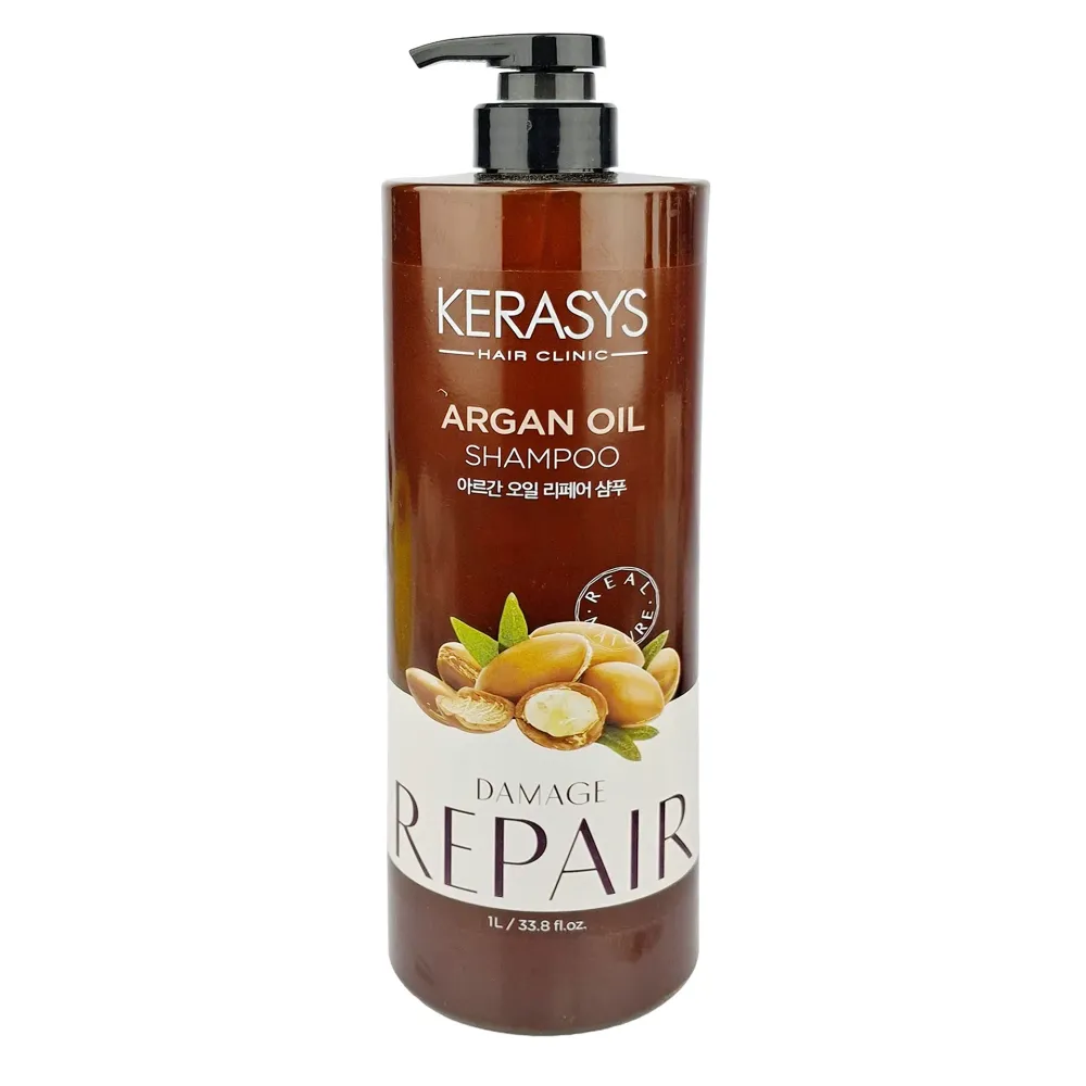 Kerasys Argan Oil Hair Clinic Shampoo with Damage Repair – 1000ml