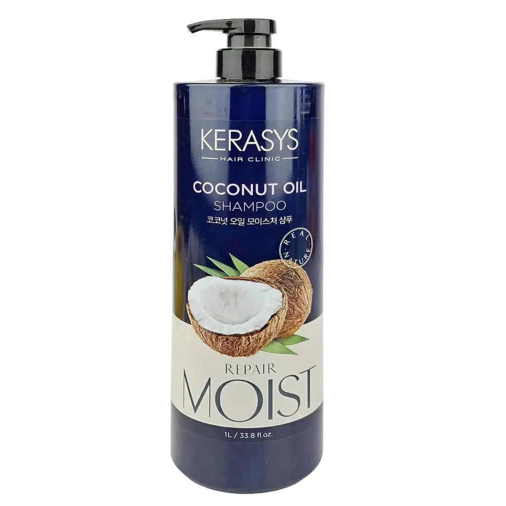 Kerasys Coconut Oil Hair Clinic Shampoo with Repair & Moisture – 1000ml