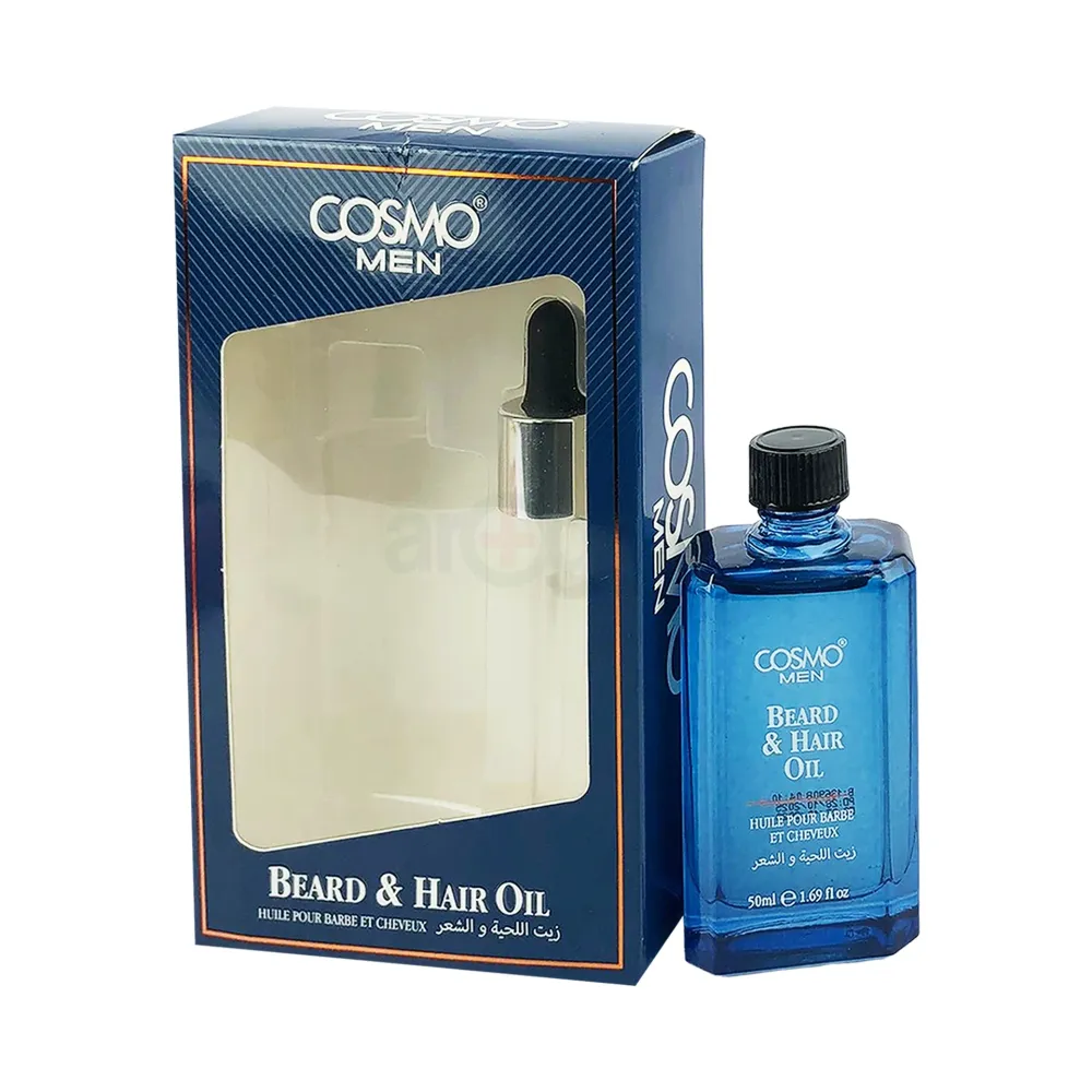 Cosmo Men Beard & Hair Oil – Nourishing Oil for Beard & Hair Care (50ml)