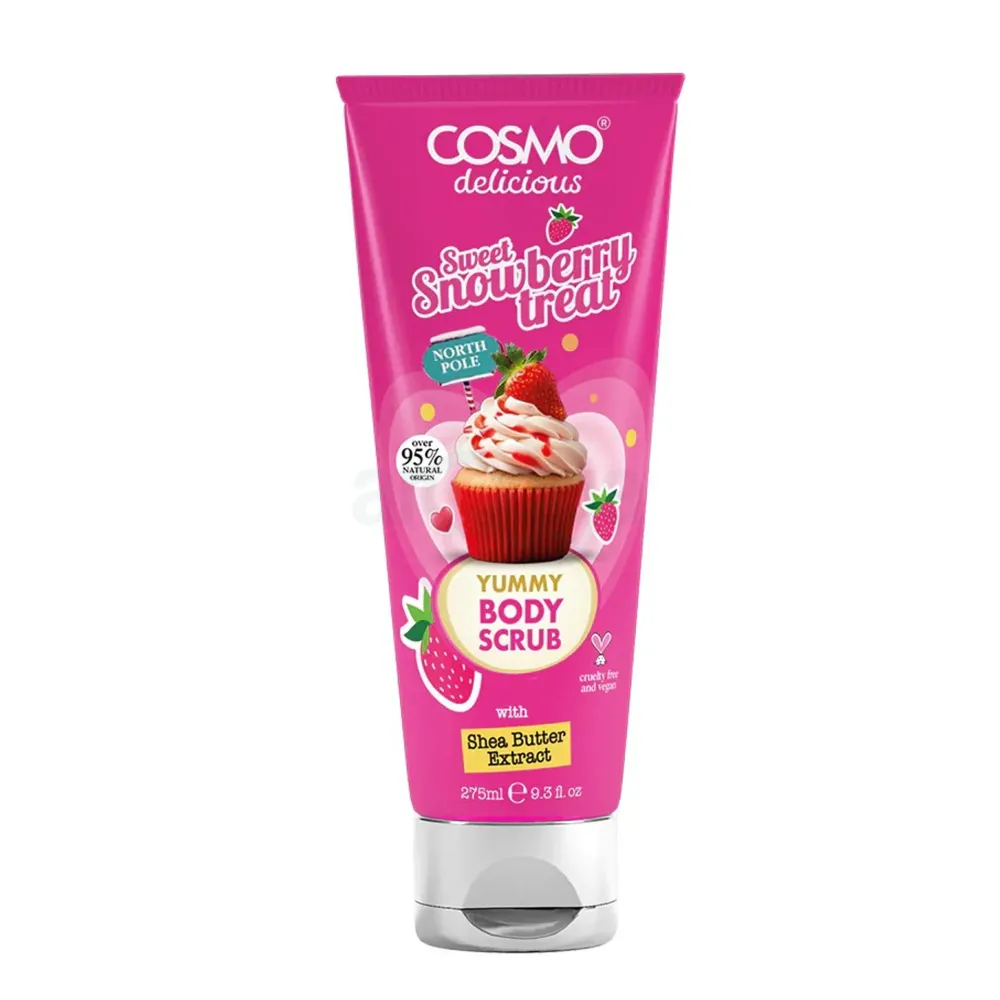 Cosmo Delicious Sweet Snowberry Treat Body Scrub with Shea Butter – 275ml