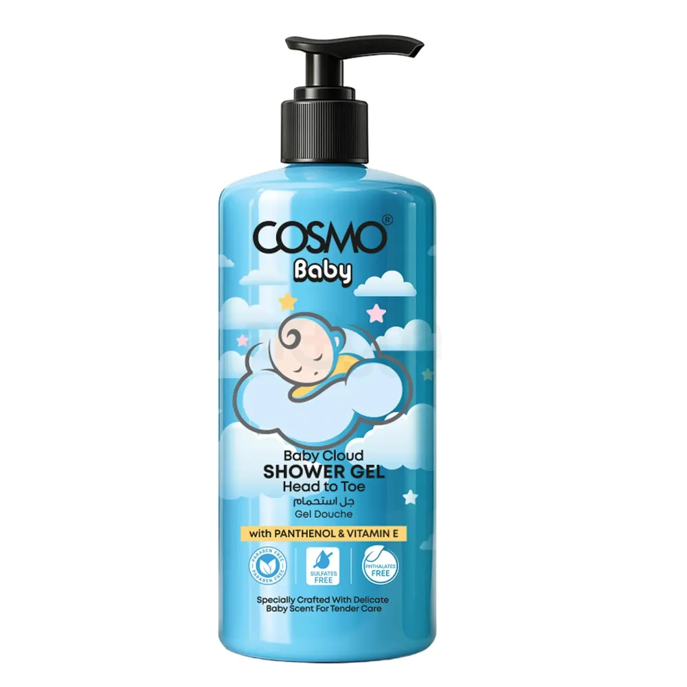 COSMO Baby Cloud Shower Gel – Gentle Head-to-Toe Cleanse with Panthenol & Vitamin E (500ml)