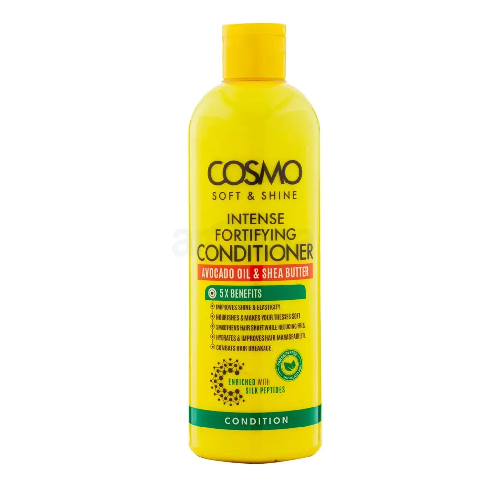 Cosmo Soft & Shine Avocado & Shea Butter Hydrating Conditioner – Deep Nourishment & Frizz-Free Hair (480ml)