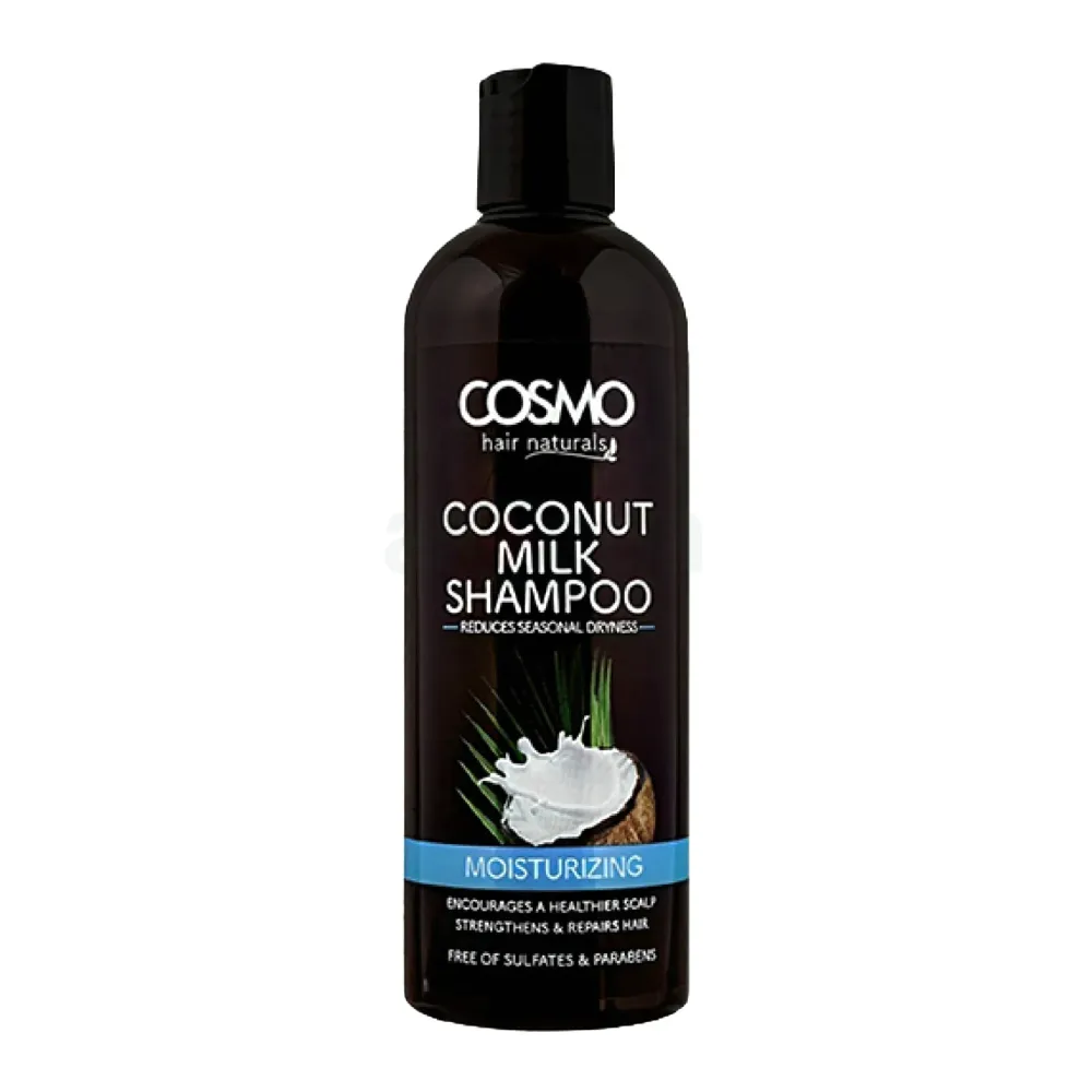 Cosmo Hair Naturals Coconut Milk Shampoo – Moisturizing, Strengthens & Repairs for All Hair Types (480ml)