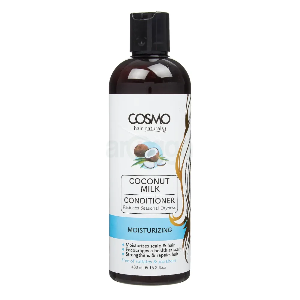 Cosmo Hair Naturals Coconut Milk Conditioner– Moisturizing, Strengthens & Repairs for All Hair Types (480ml)