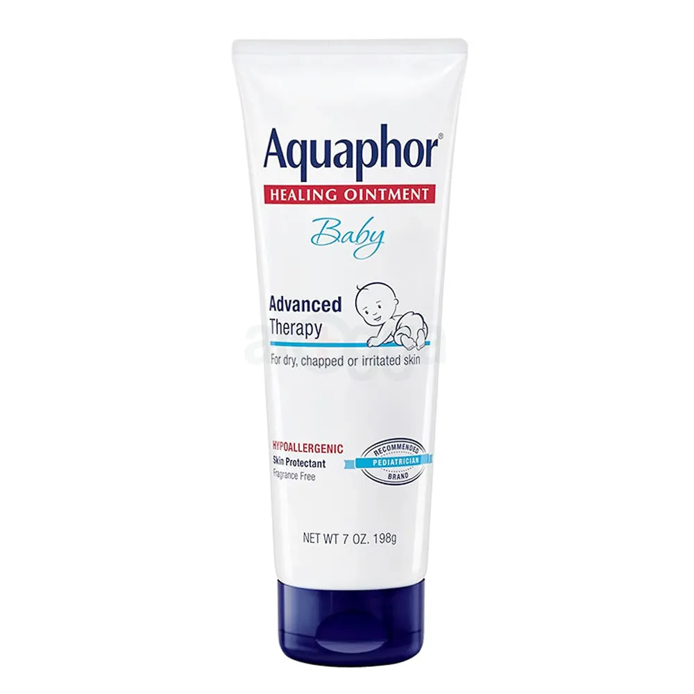Aquaphor Baby Healing Ointment – Advanced Therapy for Dry & Irritated Skin, Fragrance Free (198g)