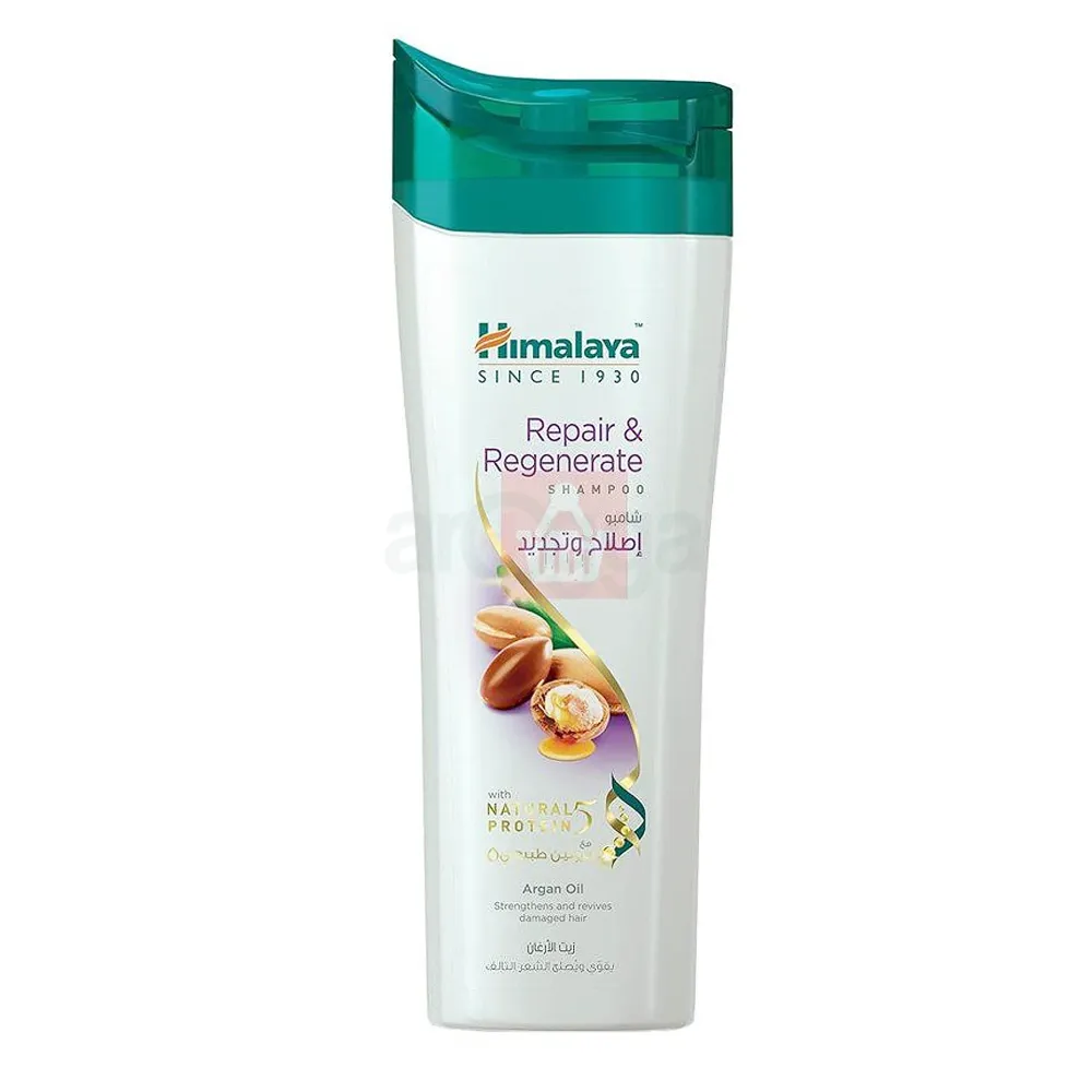 Himalaya Repair & Regenerate Shampoo with Argan Oil – Strengthens & Revives Damaged Hair (400ml)