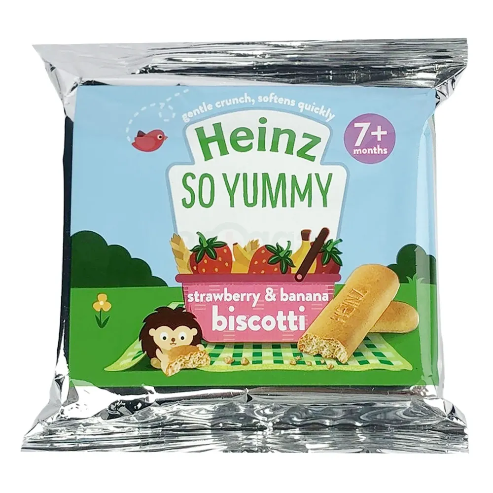 Heinz So Yummy Strawberry & Banana Biscotti 60g – Baby Food 7+ Months
