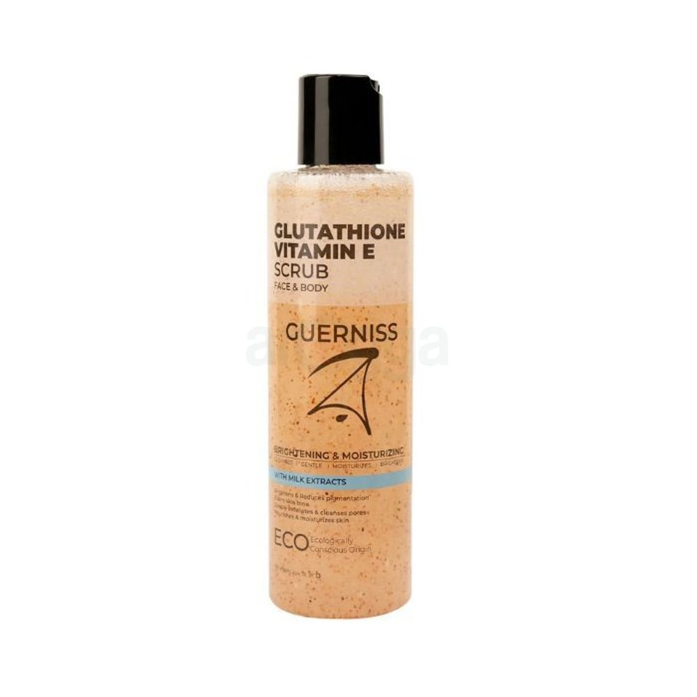 Guerniss Raw Glutathione Vitamin E Face & Body Scrub 200ml