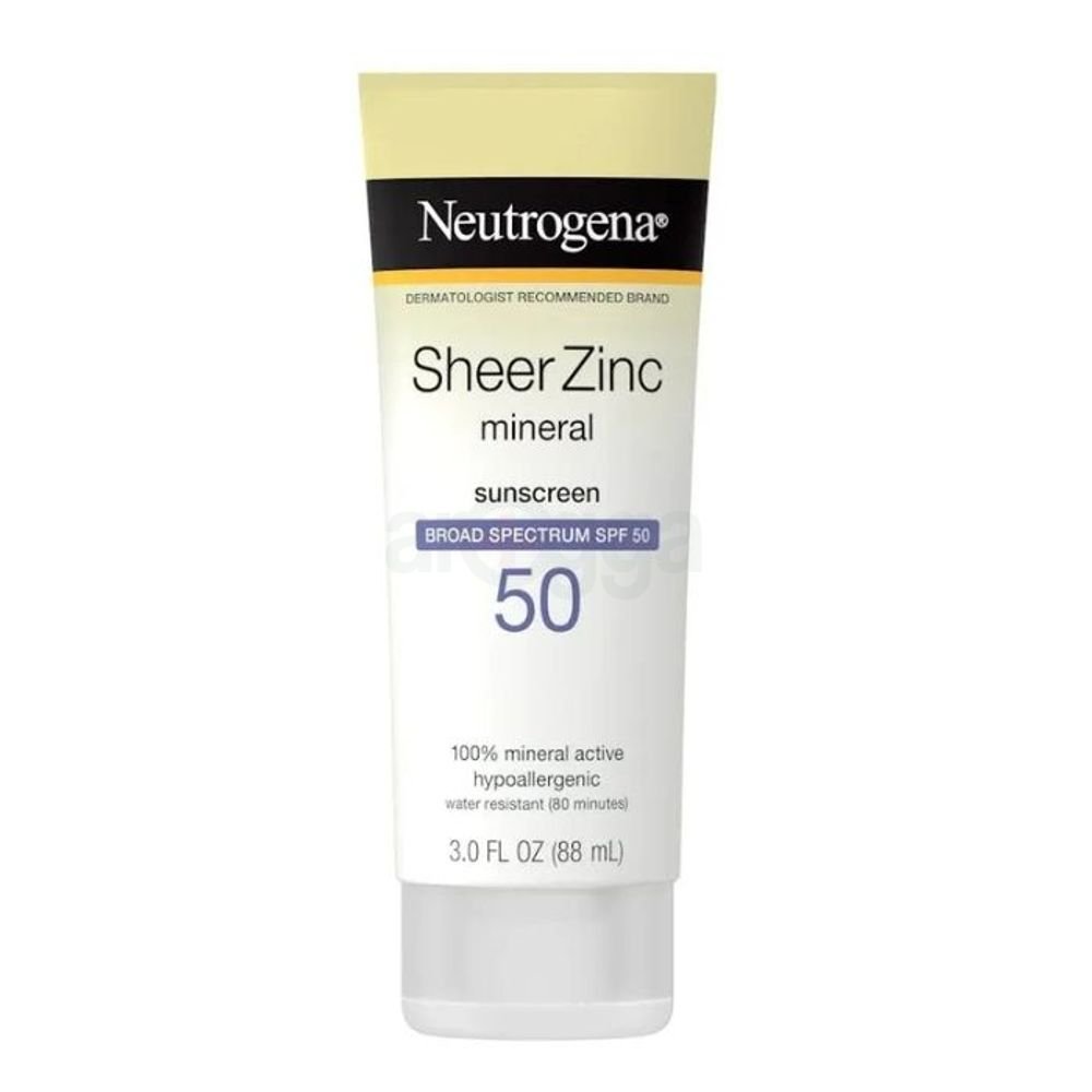Neutrogena Sheer Zinc SPF 50 Mineral Sunscreen 88ml