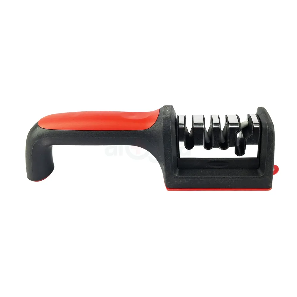 Kitchen 3-Segment Knife Sharpener – Multi-Functional Handheld 3-in-1 Sharpening Stone for Chef Knives, Kitchen Knives, Boning Knives & Fruit Knives