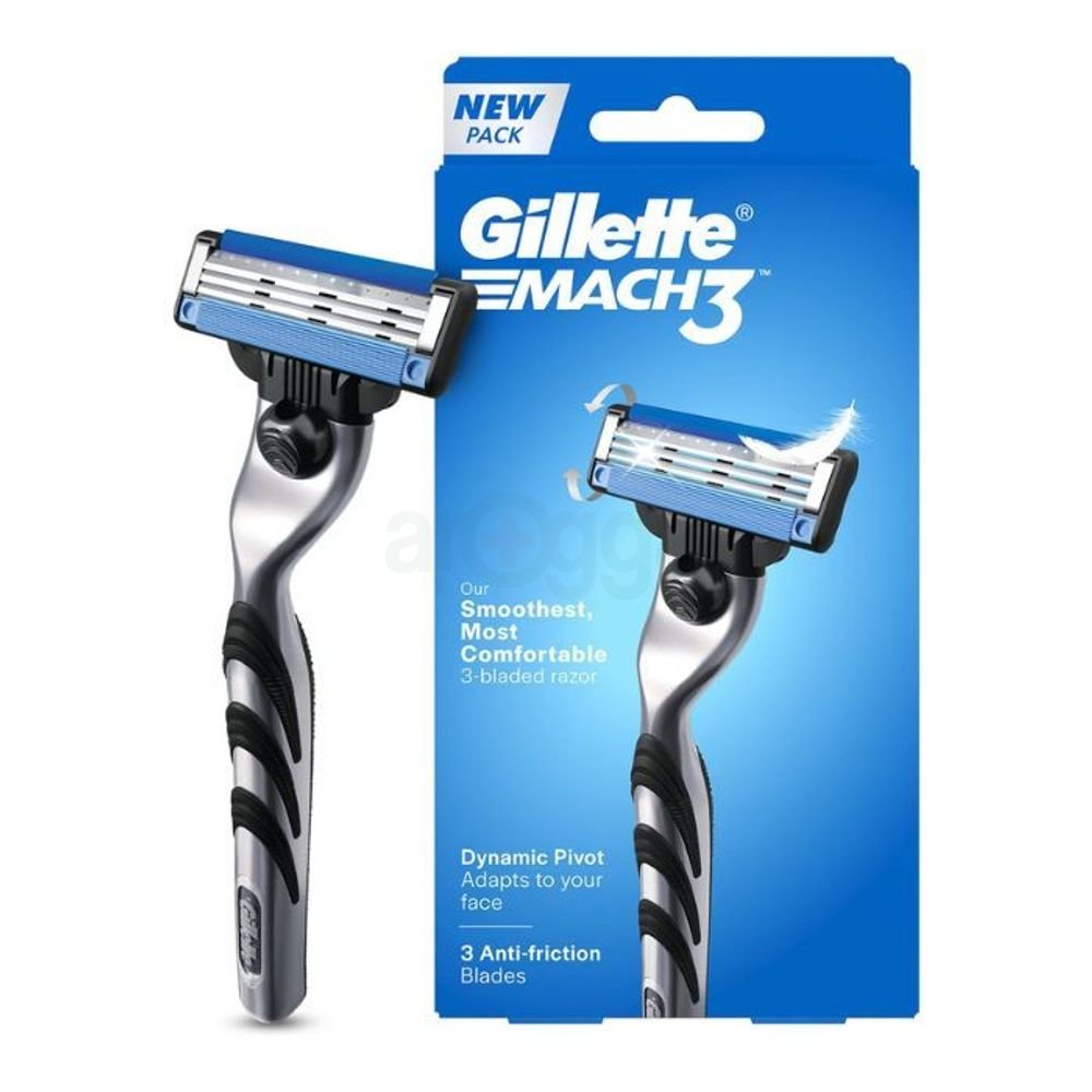 Gillette Mach 3 Anti Friction Smoothest Razor 3 Blade