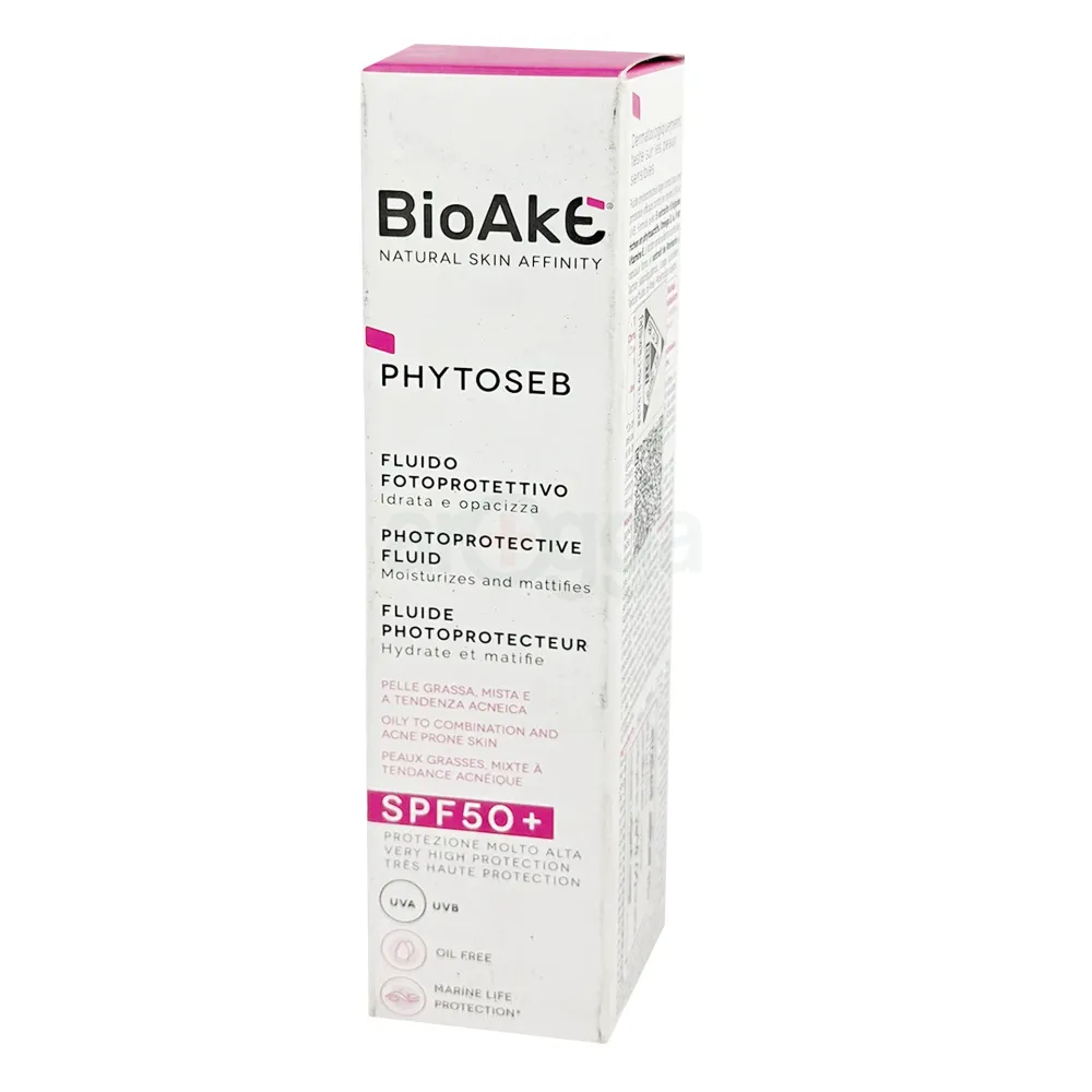 BioAke Phytoseb Photoprotective Fluid SPF50+ 40ml – Oil-Free Sunscreen for Oily & Acne-Prone Skin