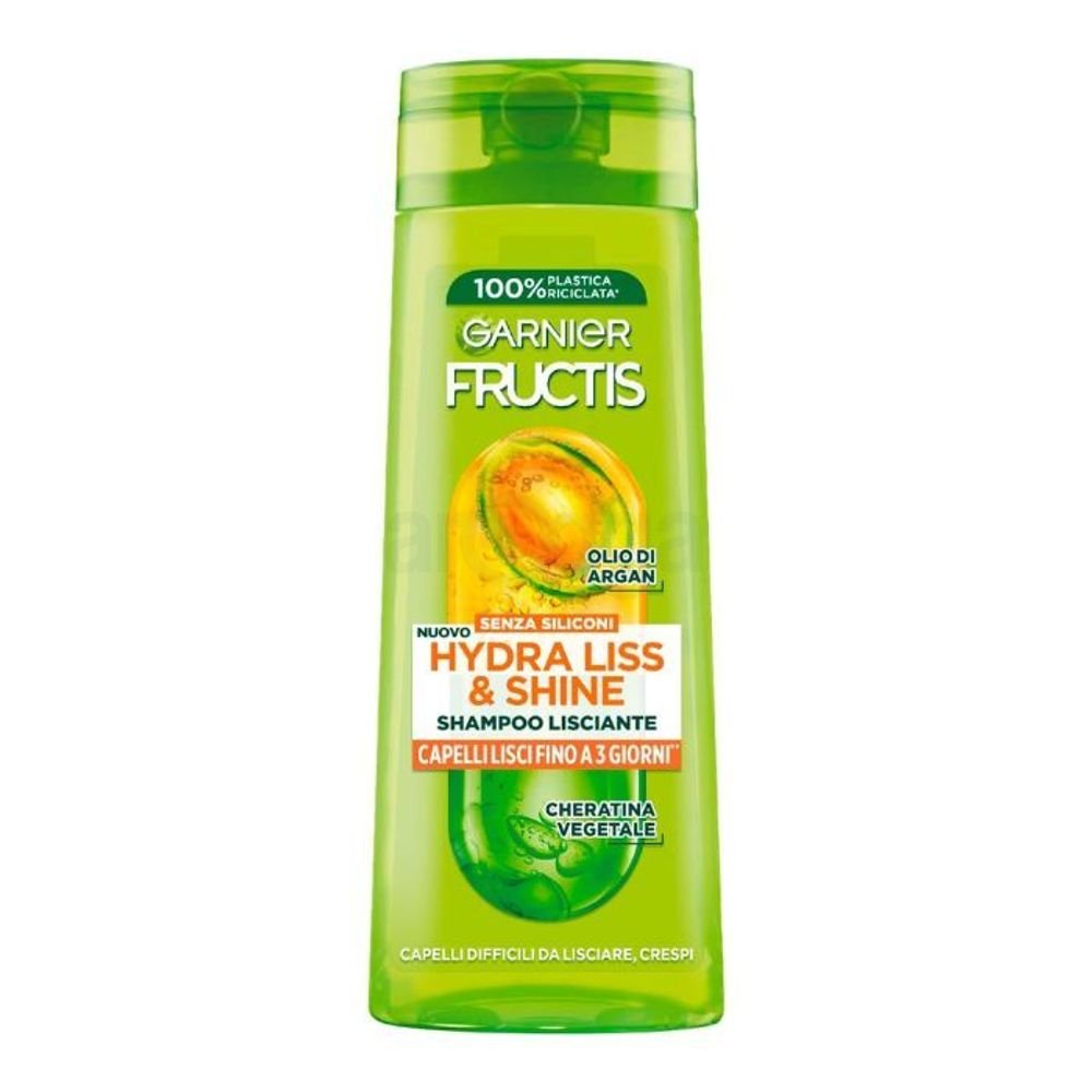 Garnier Fructis Hydra liss & Shine Smoothing Shampoo for (Hair That is Difficult to Straighten, Frizzy) 250ml