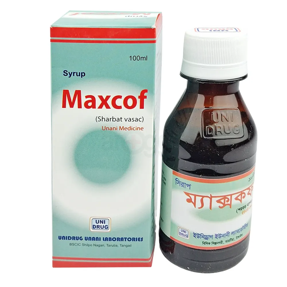 Maxcof 100ml(Sharbat Vasac)