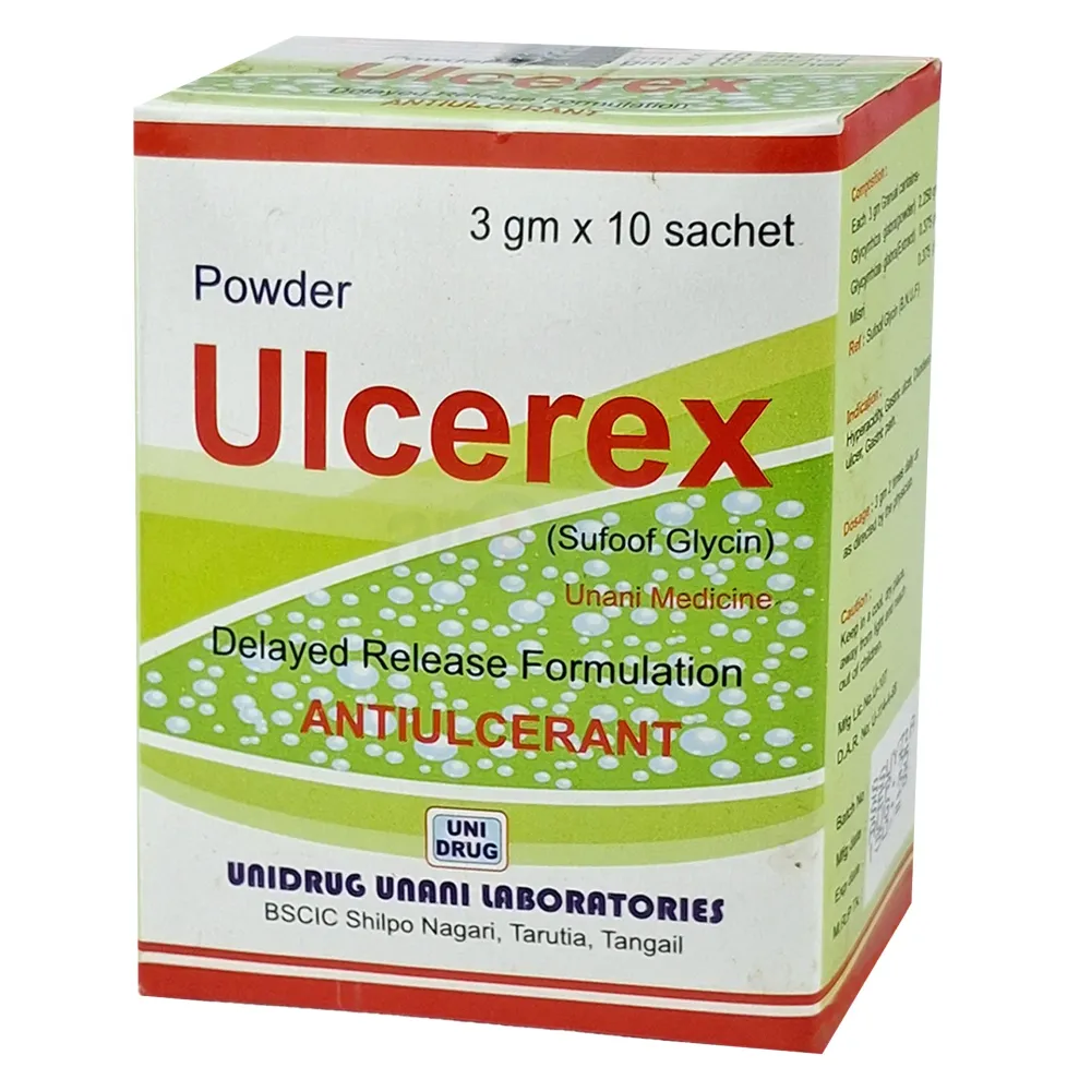 Ulcerex Powder Shacet 30gm (Sufoof Glycin)