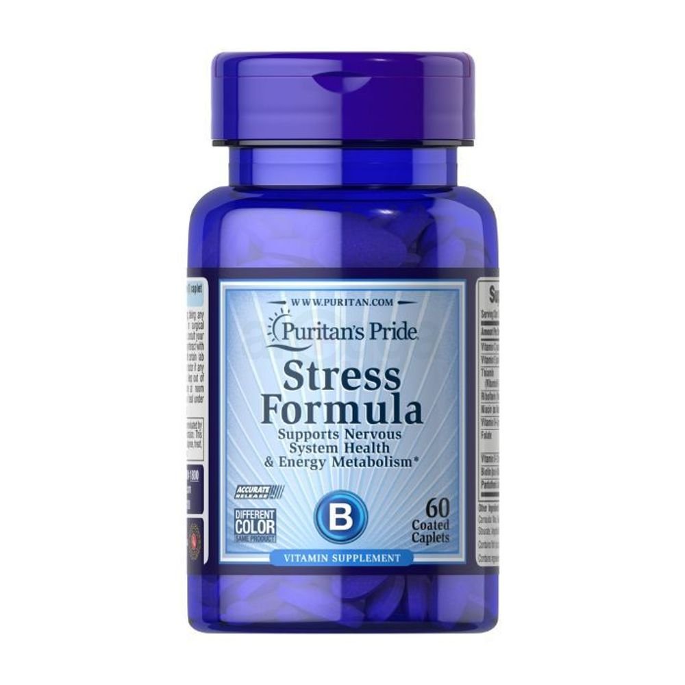 Puritan's Pride Stress Formula 60 Coated Caplets