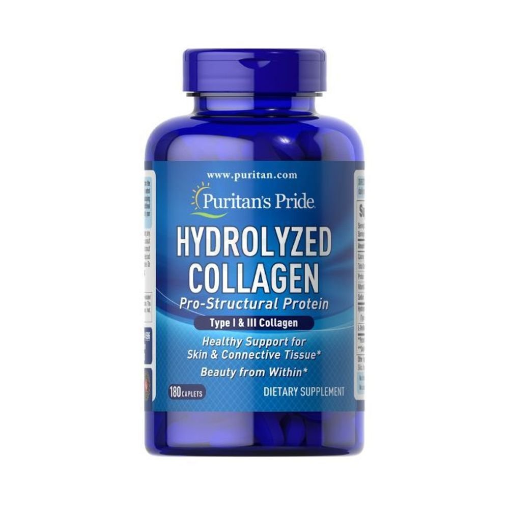 Puritan's Pride Hydrolyzed Collagen 1000mg 180 Caplets
