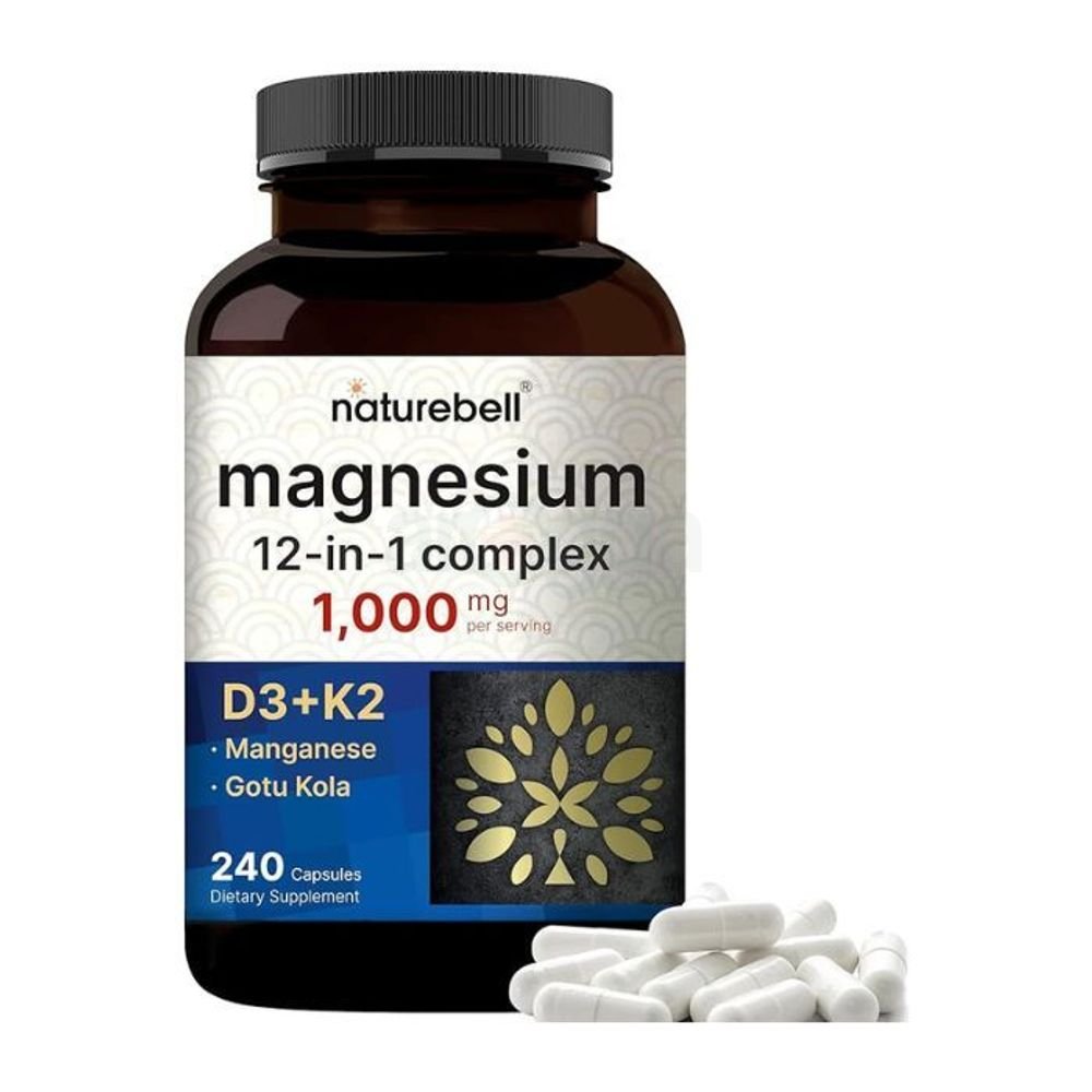 Naturebell Magnesium 12-in-1 Complex 1000mg 240 Capsules