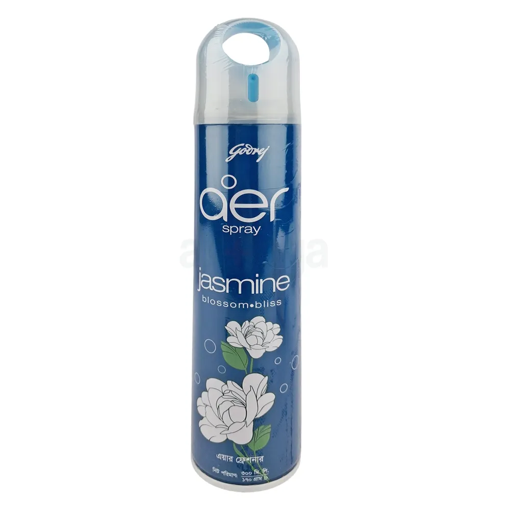 Godrej Aer Spray Jasmine Blossom Bliss Air Freshener 300ml – Long Lasting Room Fragrance