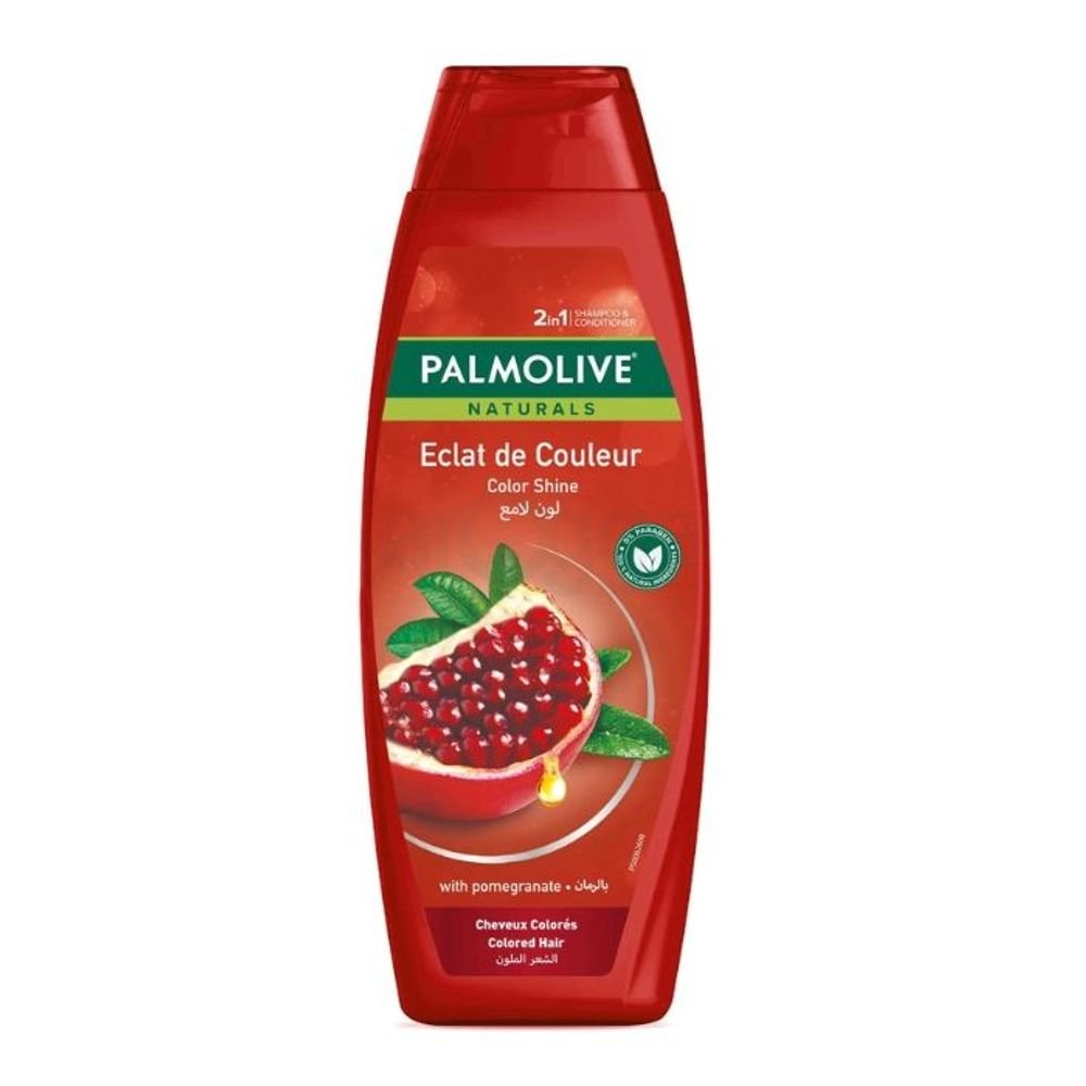 Palmolive Naturals Color Shine 2in1 Shampoo & Conditioner with Pomegranate (Eclat de Couleur) 380ml