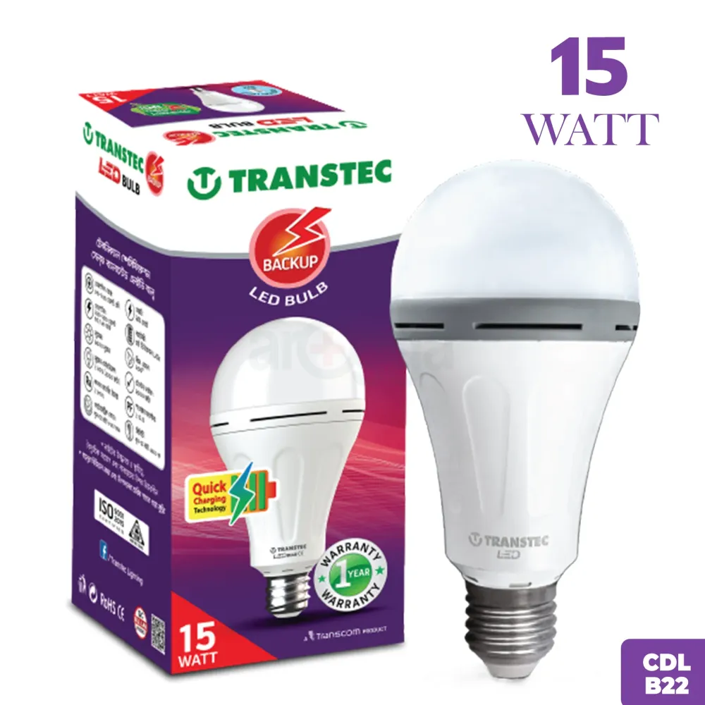 Transtec LED Backup Bulb 15 WATT Cool Day Light (CDL-B22)
