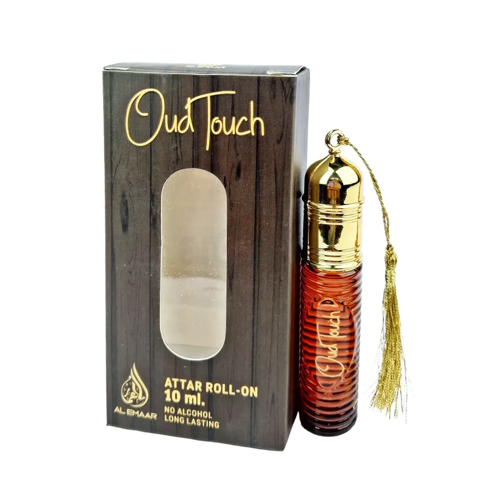 Al Emaar Oud Touch Attar Roll-On 10ML – Long-Lasting, Alcohol-Free Luxury Oud Fragrance