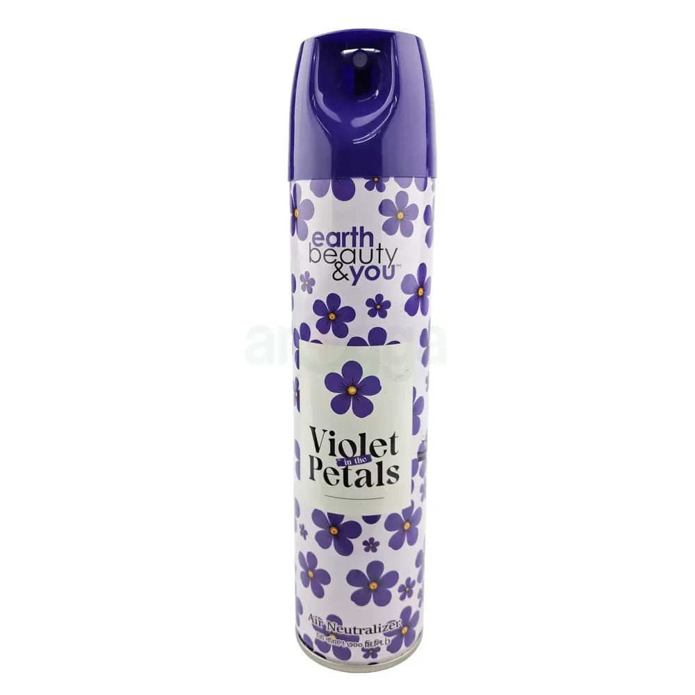 Earth Beauty & You Violet In The Petals Air Neutralizer Air Freshener – 300ml, Long-Lasting Floral Freshness Spray
