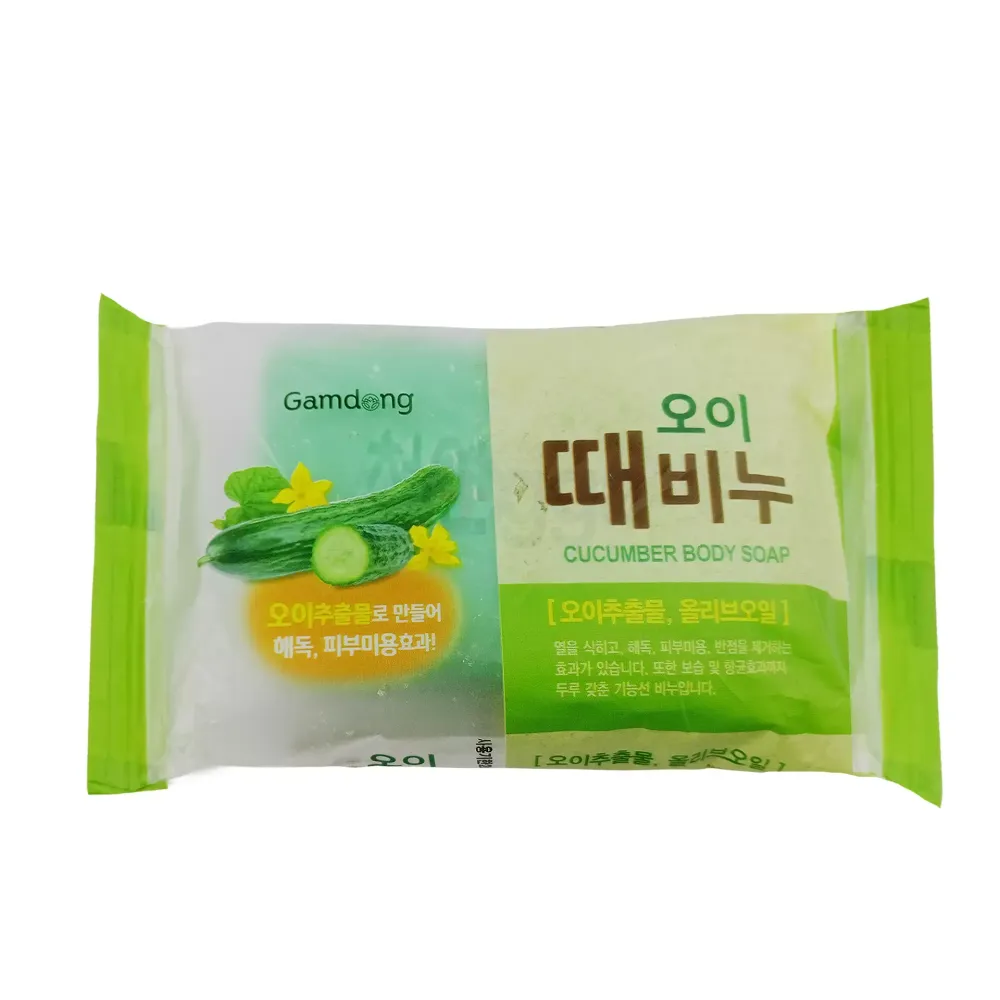 Sungwon Cosmetics Cucumber Massage Soap 150g – Refreshing & Soothing Body Cleansing Soap