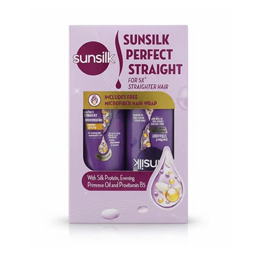Sunsilk Perfect Straight Shampoo 300ml + Conditioner 300ml Combo Set