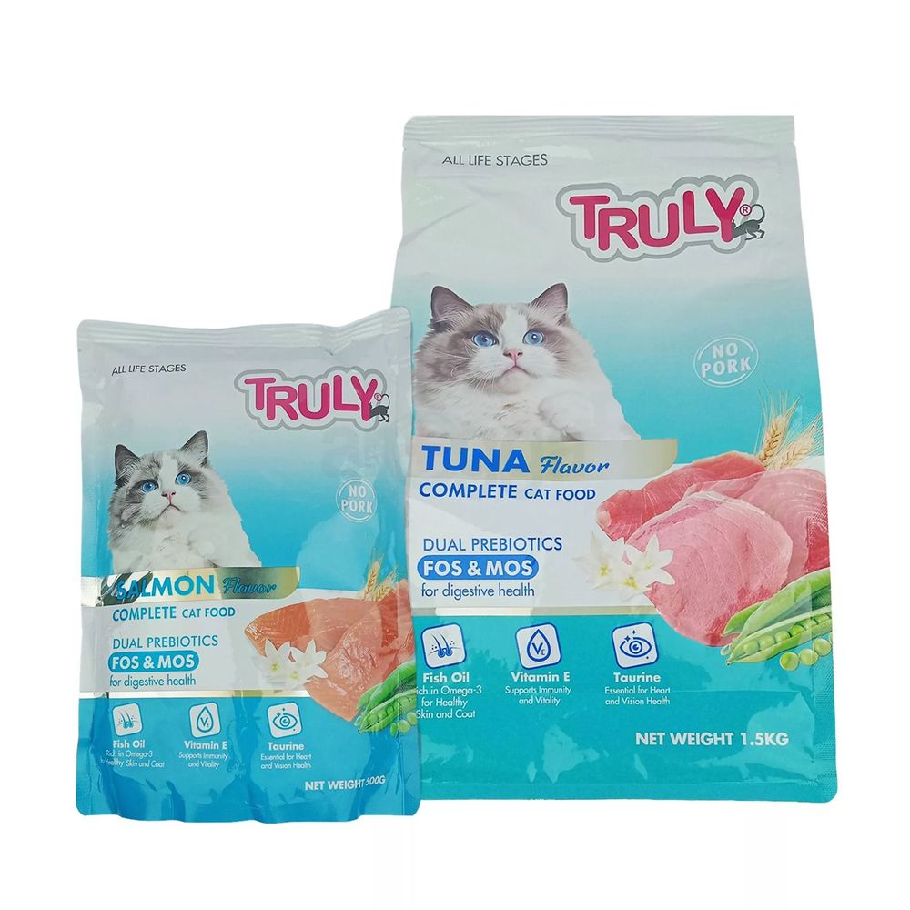 Truly All Life Stage Dry Cat Food Tuna 1.5Kg