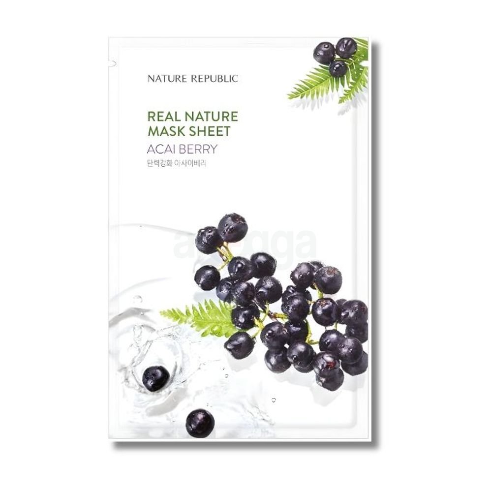 Nature Republic Real Nature Acai Berry Mask Sheet 23ml