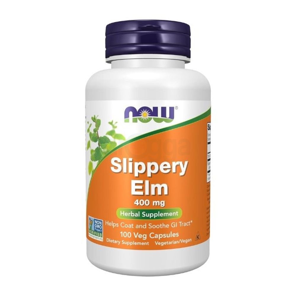 NOW Foods Supplements Slippery Elm 400mg 100 Capsules