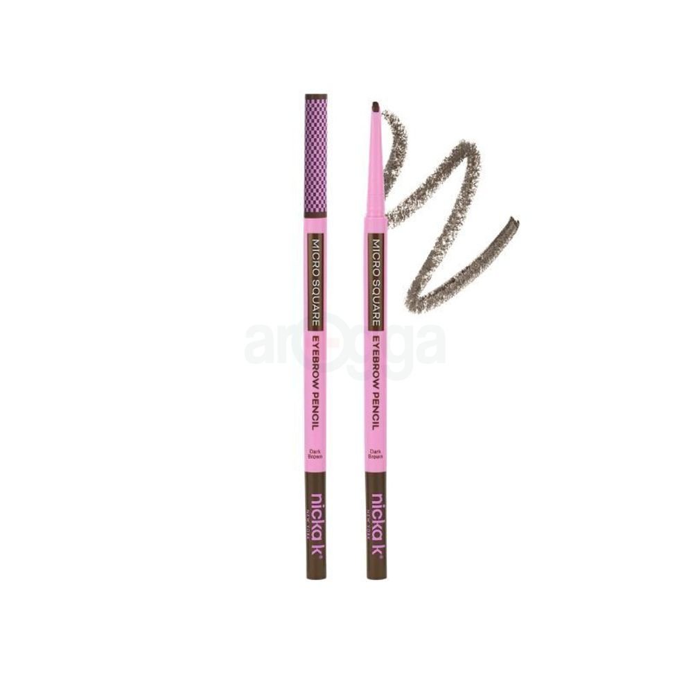 Nicka K Micro Square Eyebrow Pencil Dark Brown EBMS02 0.04g