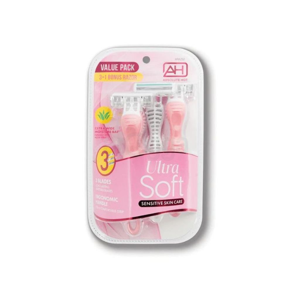 Absolute New York Absolute Hot Ultra Soft Women's Razor 3 Blade HRRZ02