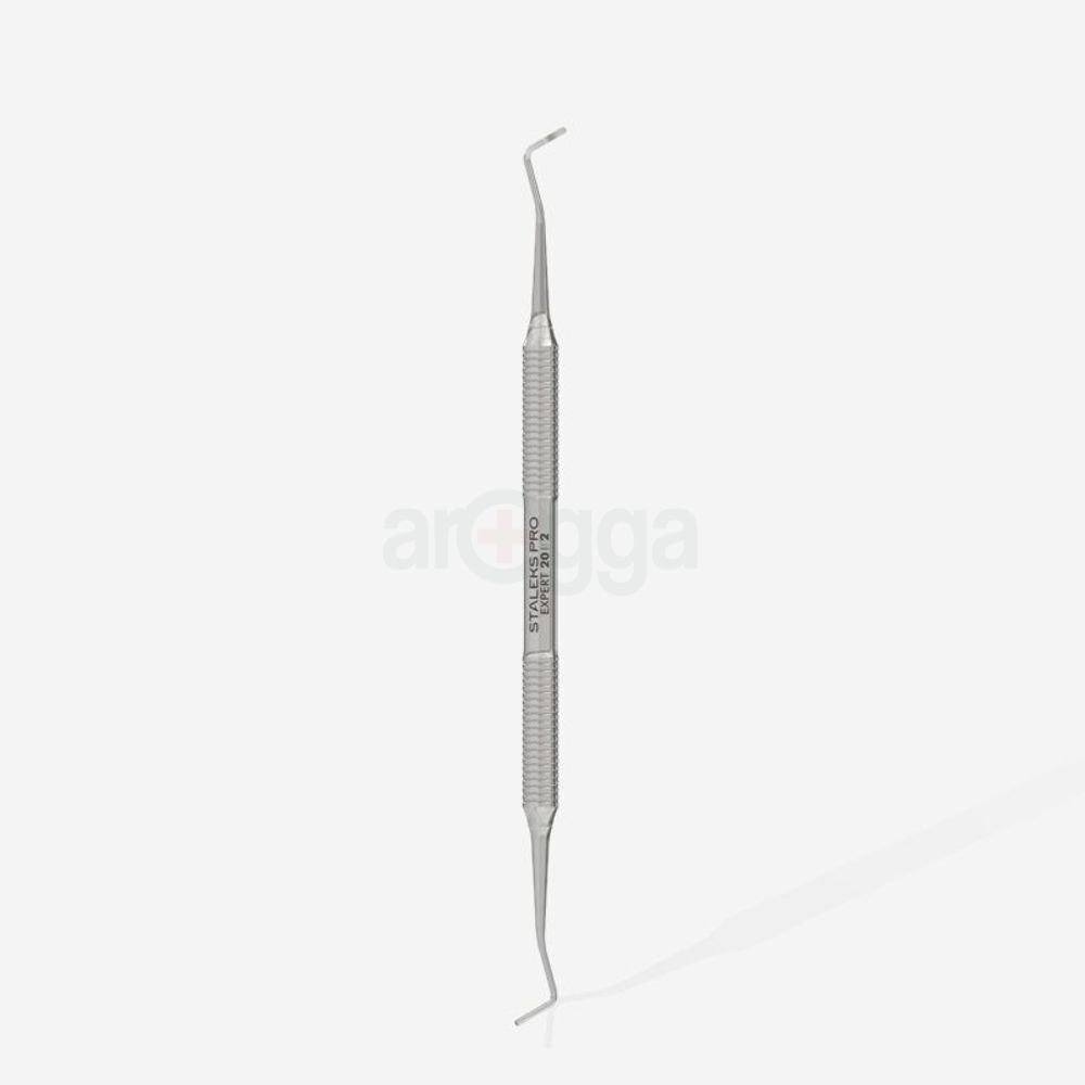 STALEKS Pro Pedicure Curette Expert 20 Type 2 – Professional Double-Ended Stainless Steel Pedicure Tool (PE-20/2)