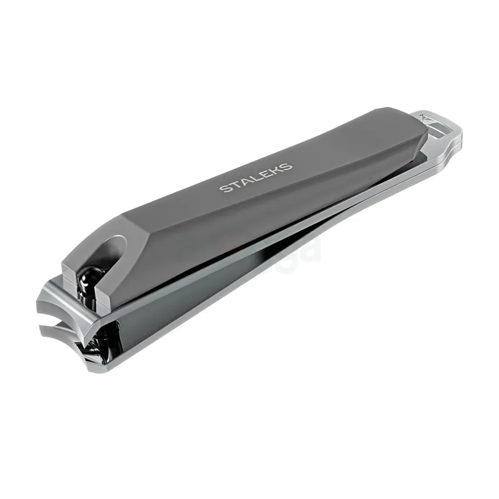 STALEKS Beauty & Care 51 Large Nail Clipper with File – Matte Handle Stainless Steel Professional Nail Care Tool (KBC-51)