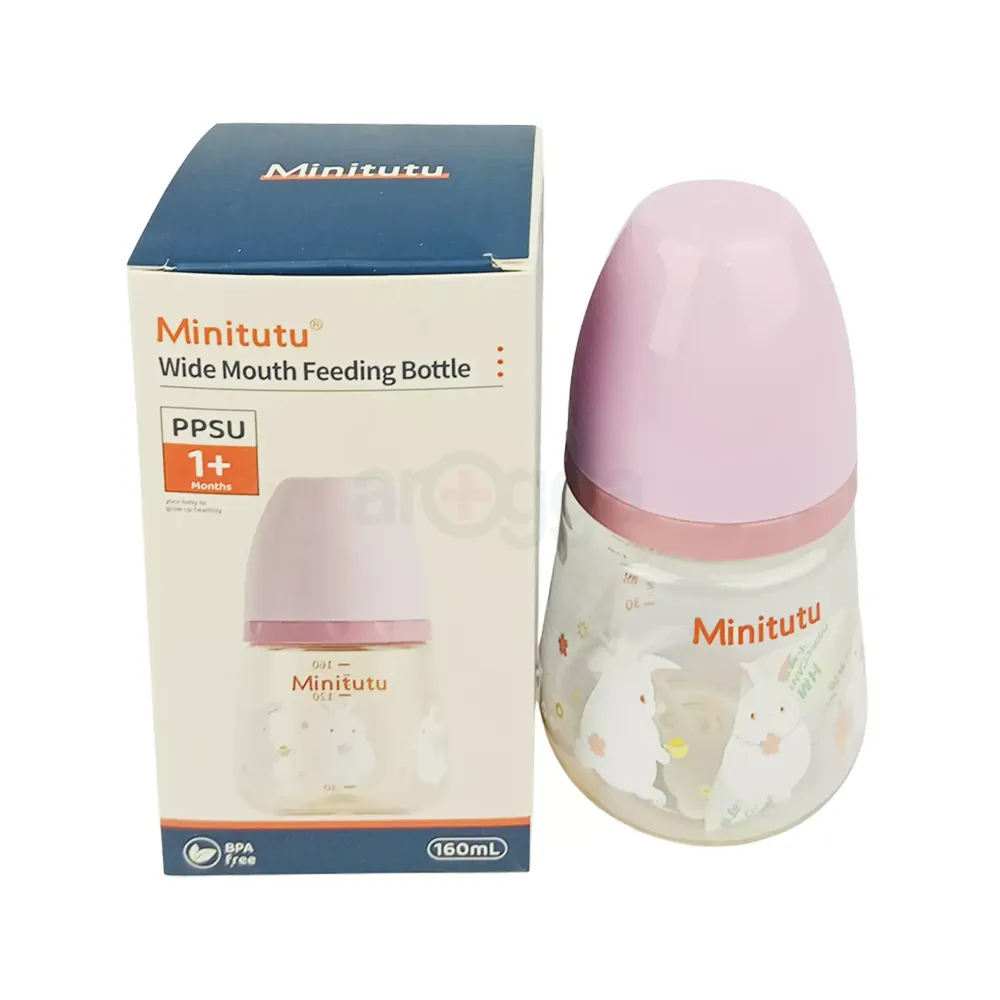 Minitutu PPSU Wide Mouth Feeding Bottle CB834-1  for 1+ Months 160ml