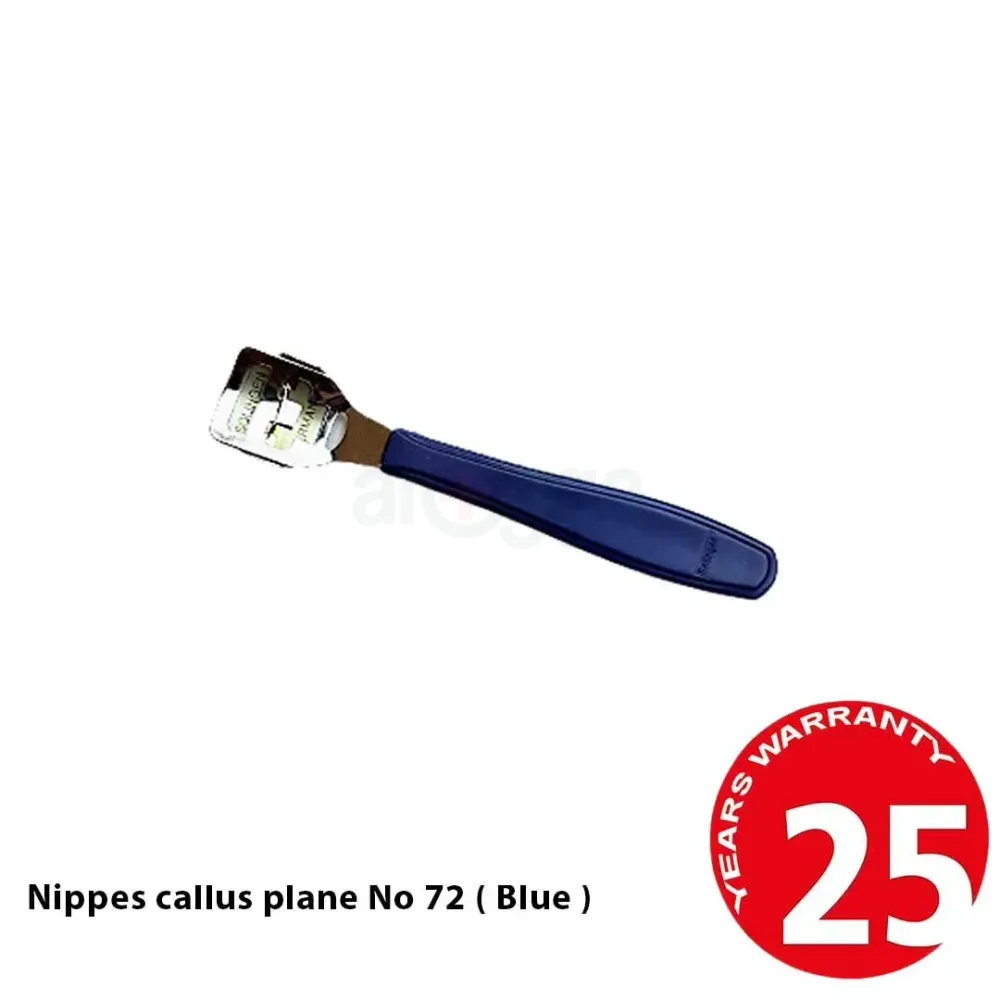 Nippes Solingen Callous Remover No. 72 (Blue) – Professional Foot Care Tool (Made in Germany)
