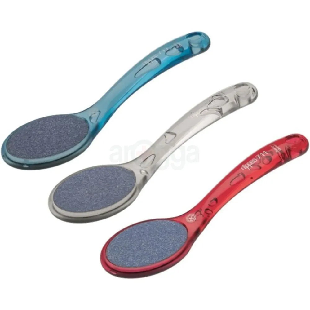 Nippes Solingen Red Ceramic Foot File 711RB – Foot Rasp for Rough Skin Removal 210 mm (Made in Germany)