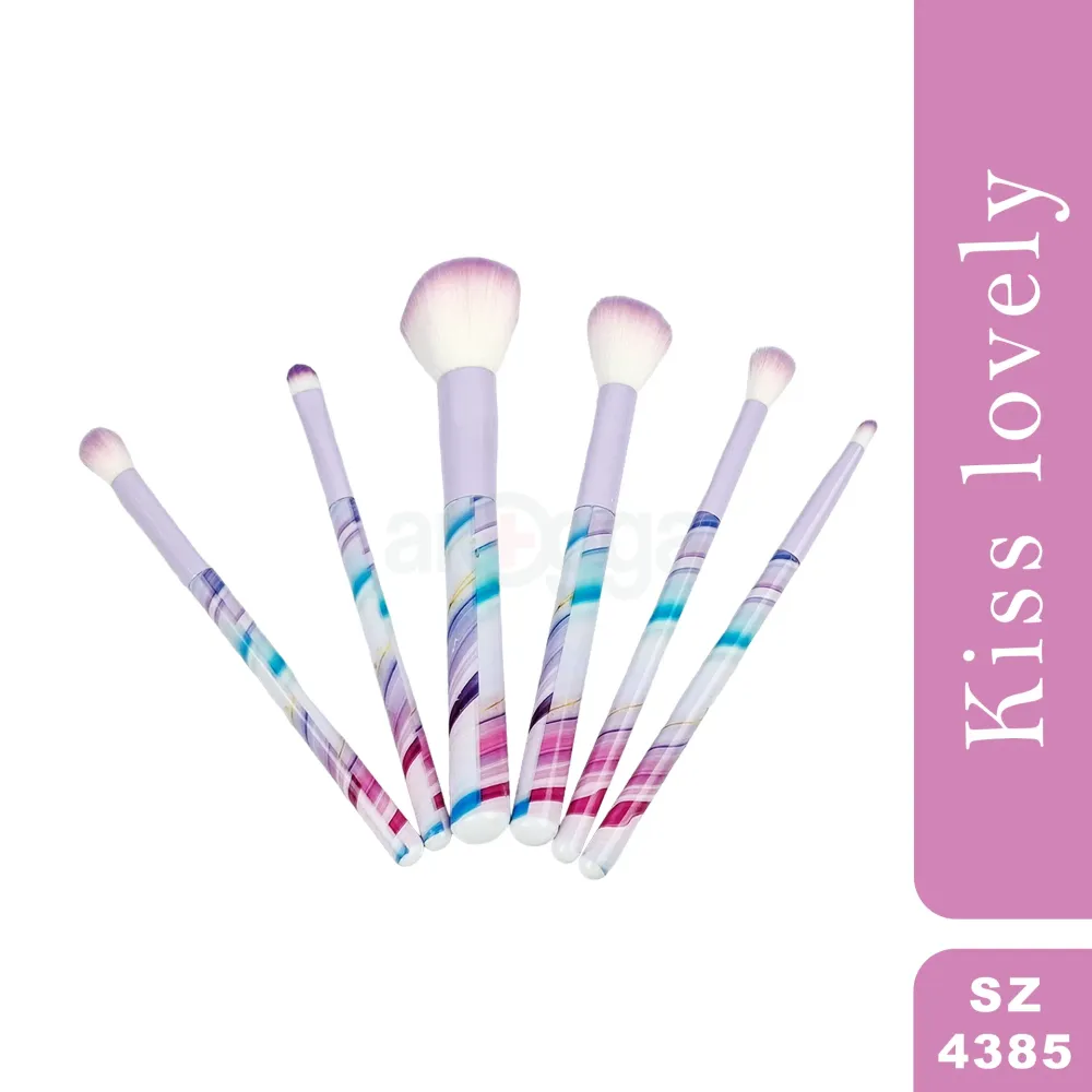 Kiss lovely Sweet Makeup Brush Set 6pcs  (SZ